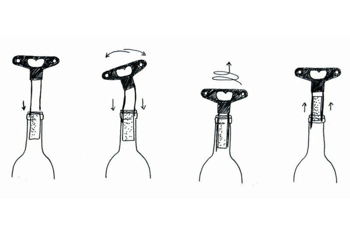 Tire-bouchon L'Atelier du Vin Bilame Classic en métal noir