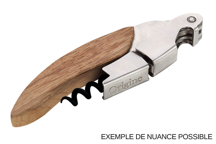 Tire-bouchon sommelier Ligne W Origine manche en chêne finition bois