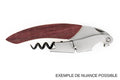 Tire-bouchon sommelier Ligne W Origine manche en chêne finition lie de vin