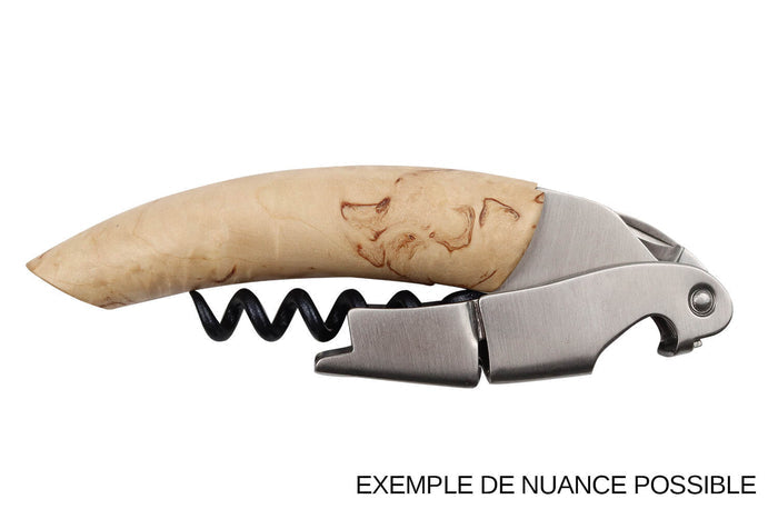 Tire-bouchon sommelier Ligne W Signature manche en bouleau