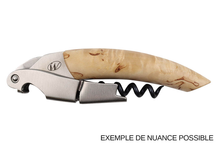 Tire-bouchon sommelier Ligne W Signature manche en bouleau