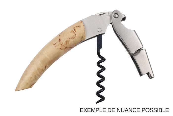 Tire-bouchon sommelier Ligne W Signature manche en bouleau