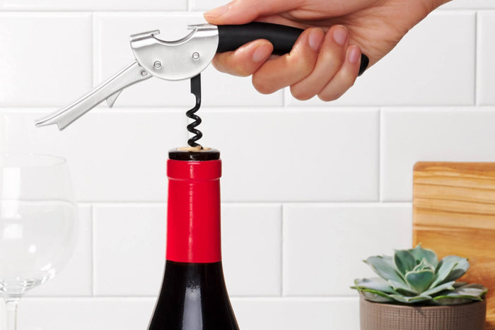 Tire bouchon sommelier Oxo en acier inoxydable