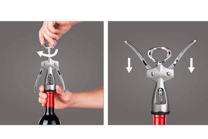 Tire-bouchon Vacu Vin à ailettes
