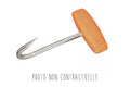 Tire carcasse inox Bargoin avec manche plastique orange capacité 60kg