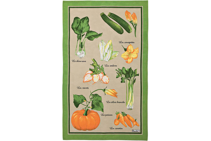 Torchon de cuisine Beauvillé Marché fabriqué en France 50x80cm