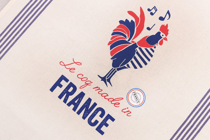 Torchon de cuisine Tissage de l'Ouest Léon fabriqué en France - Coq français