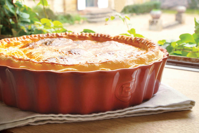 Tourtière haute cannelée Emile Henry 24cm en céramique - Grand Cru