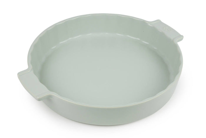 Tourtière Peugeot Appolia en céramique vert sauge diamètre 28cm