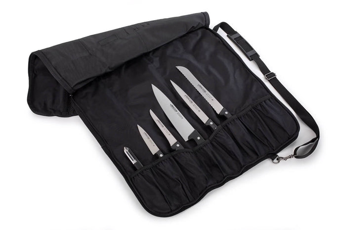 Trousse 8 places Arcos & Euro-Toques Universal + 5 couteaux forgés + 1 éplucheur