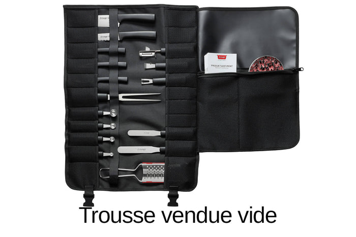 Trousse de cuisinier vide Triangle noire 65 x 48cm