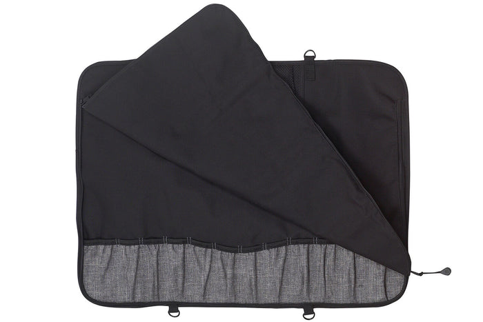 Trousse vide noire 12 emplacements en bouteille recyclée Messermeister Preservation
