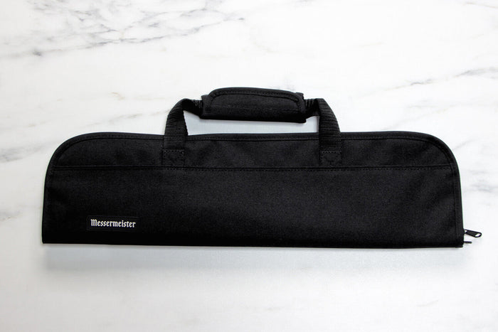 Trousse vide noire 5 emplacements en bouteille recyclée Messermeister Preservation