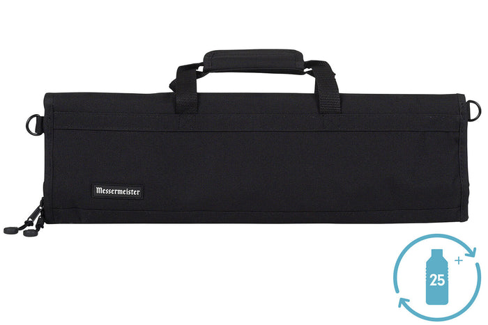 Trousse vide noire 8 emplacements en bouteille recyclée Messermeister Preservation