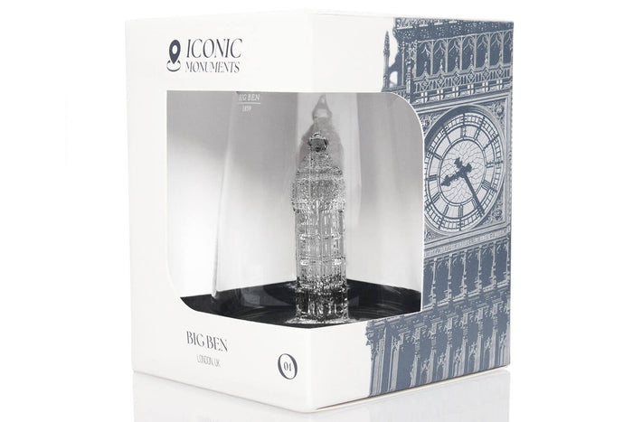 Verre à spiritueux long Alaskan Maker Iconic Monuments Big Ben en verre cristallin