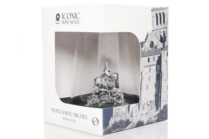 Verre à spiritueux long Alaskan Maker Iconic Monuments Mont Saint-Michel en verre cristallin