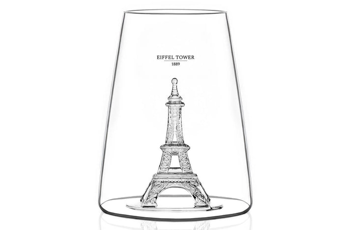Verre à spiritueux long Alaskan Maker Iconic Monuments Tour Eiffel en verre cristallin