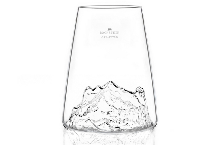 Verre à spiritueux long Alaskan Maker Topographic Dachstein en verre cristallin