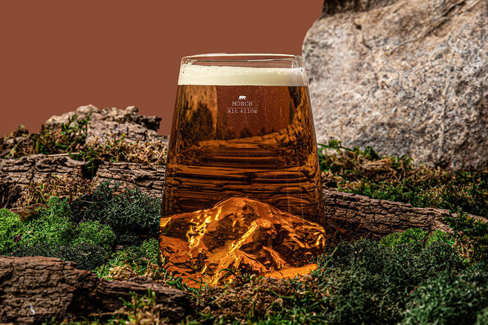 Verre à spiritueux long Alaskan Maker Topographic Monch en verre cristallin