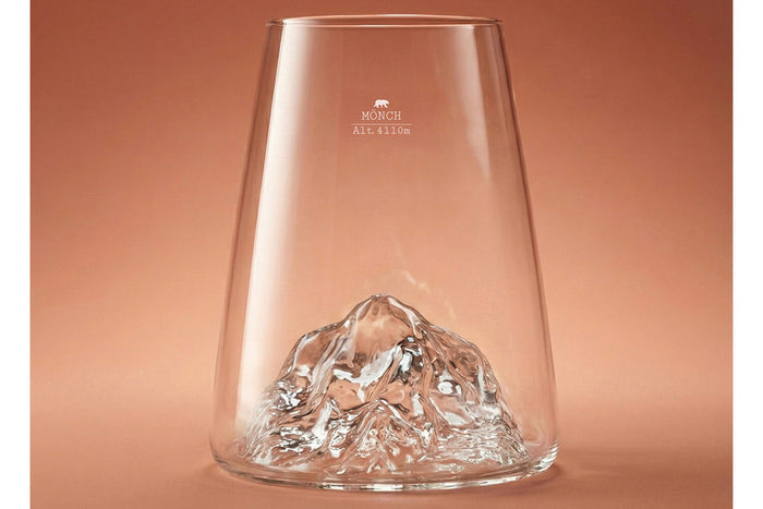 Verre à spiritueux long Alaskan Maker Topographic Monch en verre cristallin