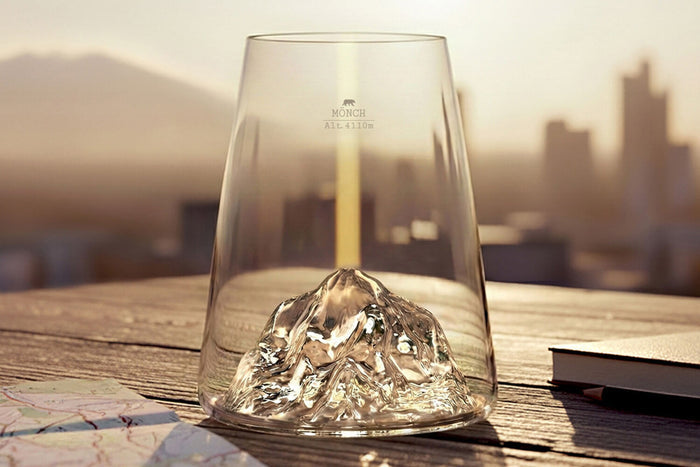 Verre à spiritueux long Alaskan Maker Topographic Monch en verre cristallin