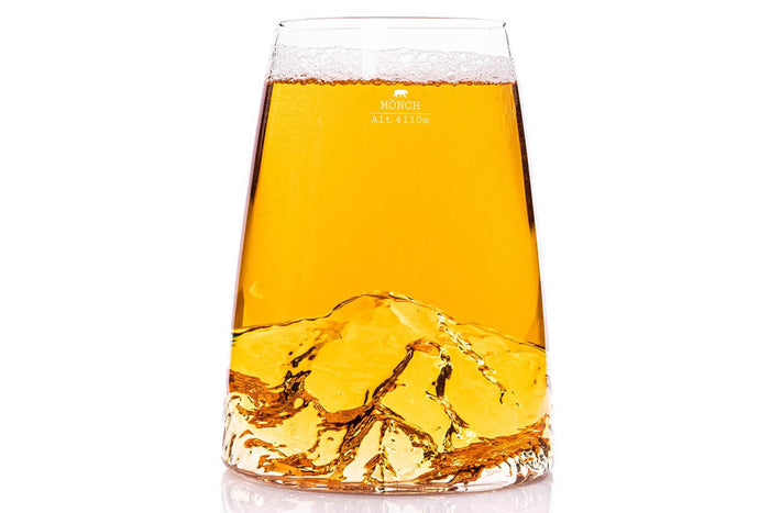 Verre à spiritueux long Alaskan Maker Topographic Monch en verre cristallin