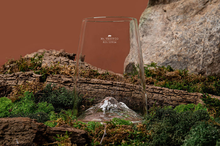 Verre à spiritueux long Alaskan Maker Topographic Vésuve en verre cristallin