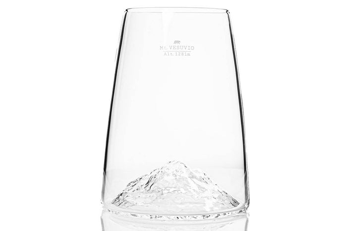 Verre à spiritueux long Alaskan Maker Topographic Vésuve en verre cristallin