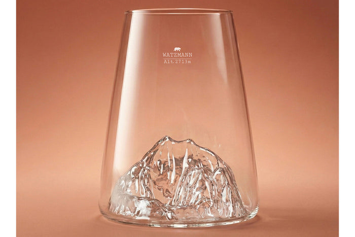 Verre à spiritueux long Alaskan Maker Topographic Watzmann en verre cristallin