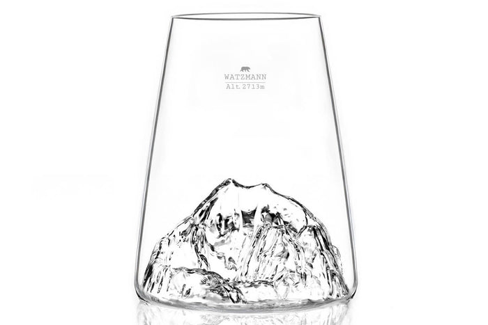 Verre à spiritueux long Alaskan Maker Topographic Watzmann en verre cristallin