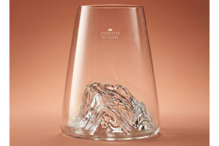 Verre à spiritueux long Alaskan Maker Topographic Zugspitze en verre cristallin