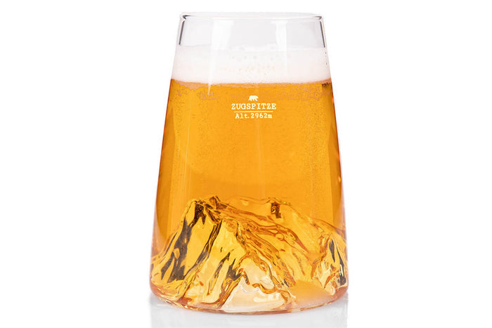 Verre à spiritueux long Alaskan Maker Topographic Zugspitze en verre cristallin