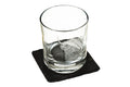 Verre à whisky avec dessous de verre Selbrae House - Motif vache