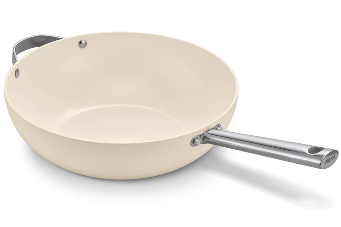 Wok Beka Cicla 30cm en revêtement céramique avec contre-poignée