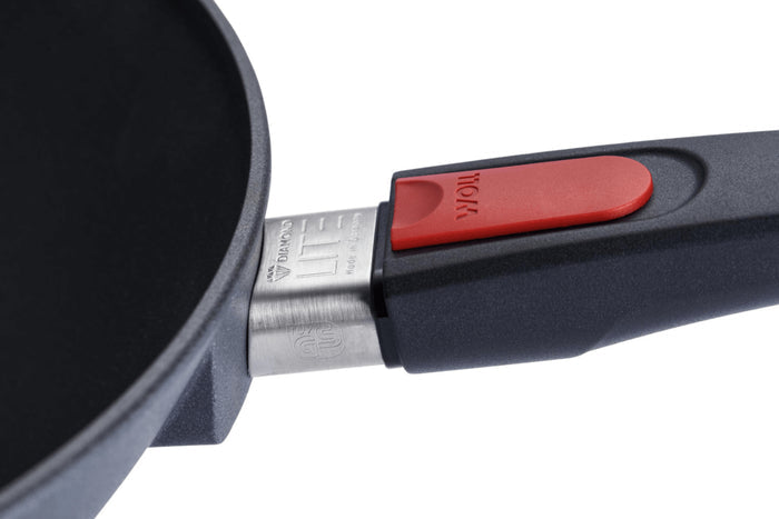 Wok Woll Diamond Lite en fonte d'aluminium manche amovible polymère 34cm