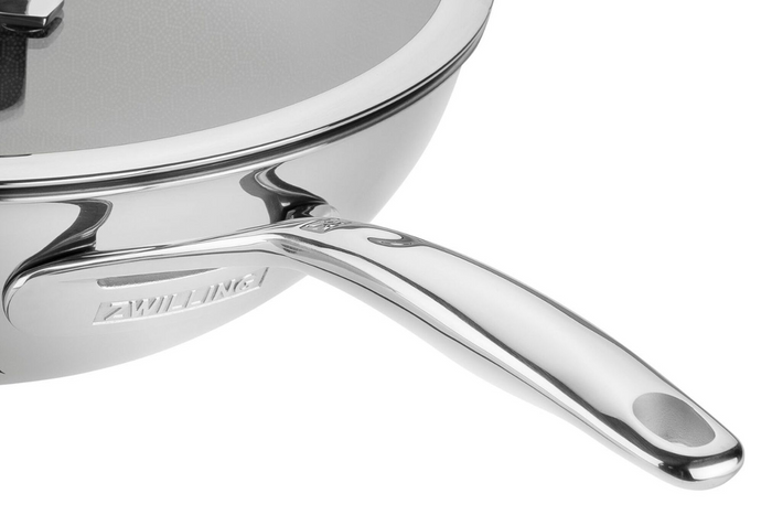Wok Zwilling Peak Ceraforce® HyCoat en inox et revêtement céramique avec couvercle en verre 30cm